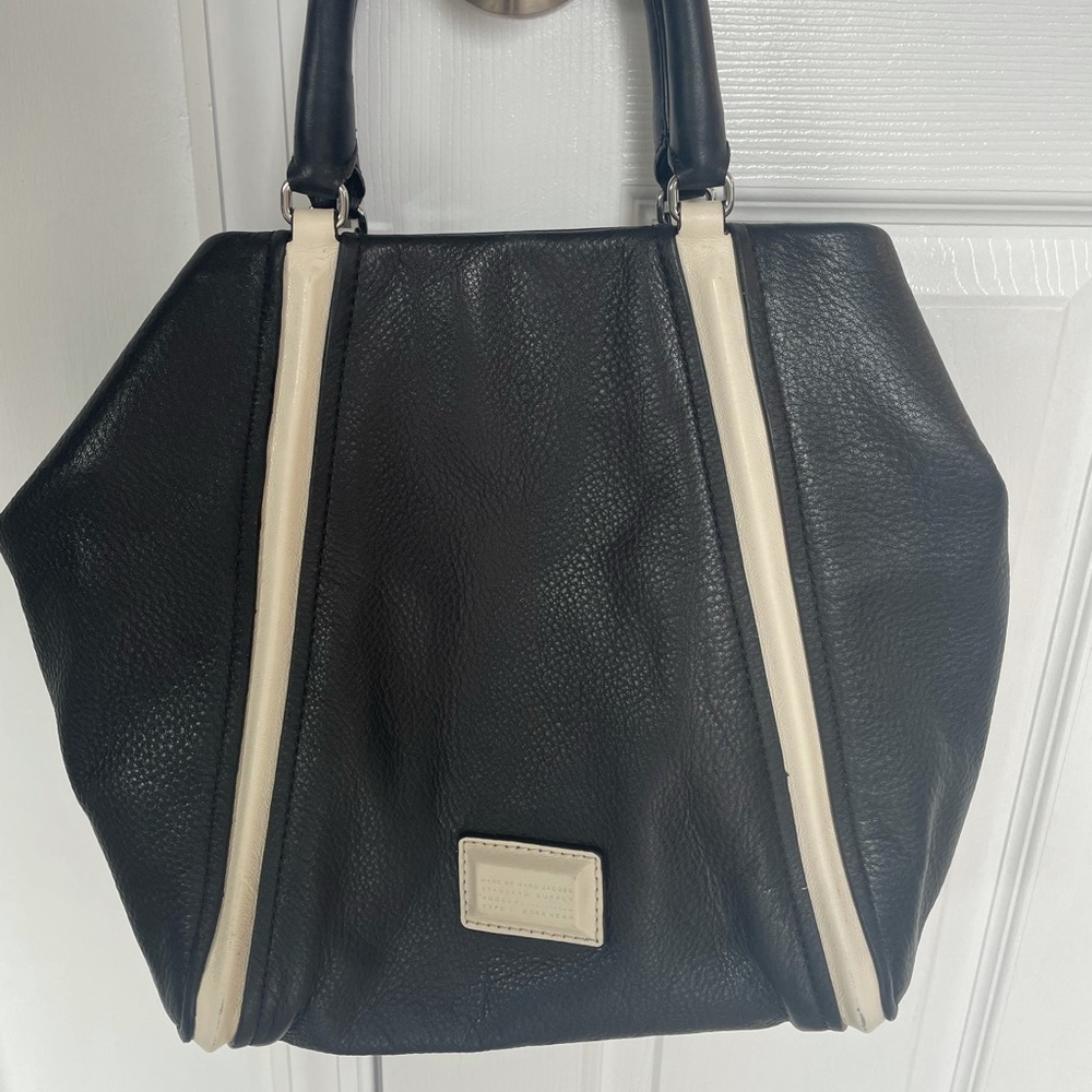 Black/Cream Marc By Marc Jacobs Satchel purse